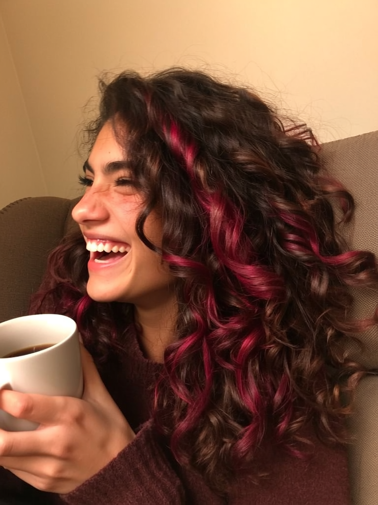 Deep Burgundy / Wine Streaks