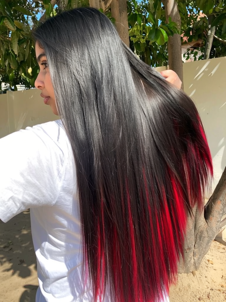 Fiery Red Streaks