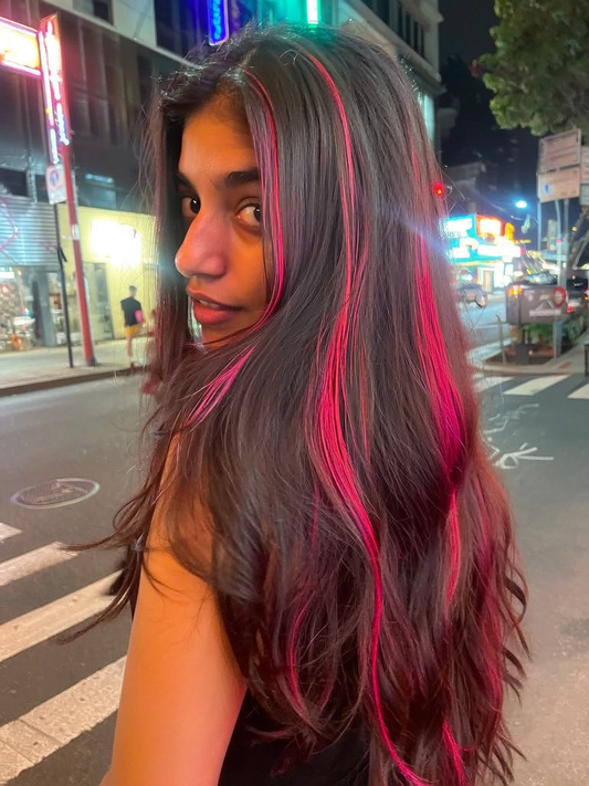 Hot Pink Streaks