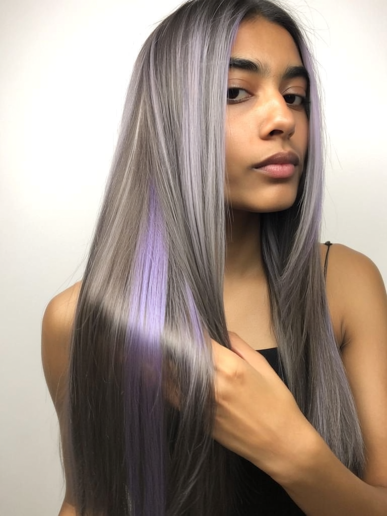Lavender/Lilac Streaks