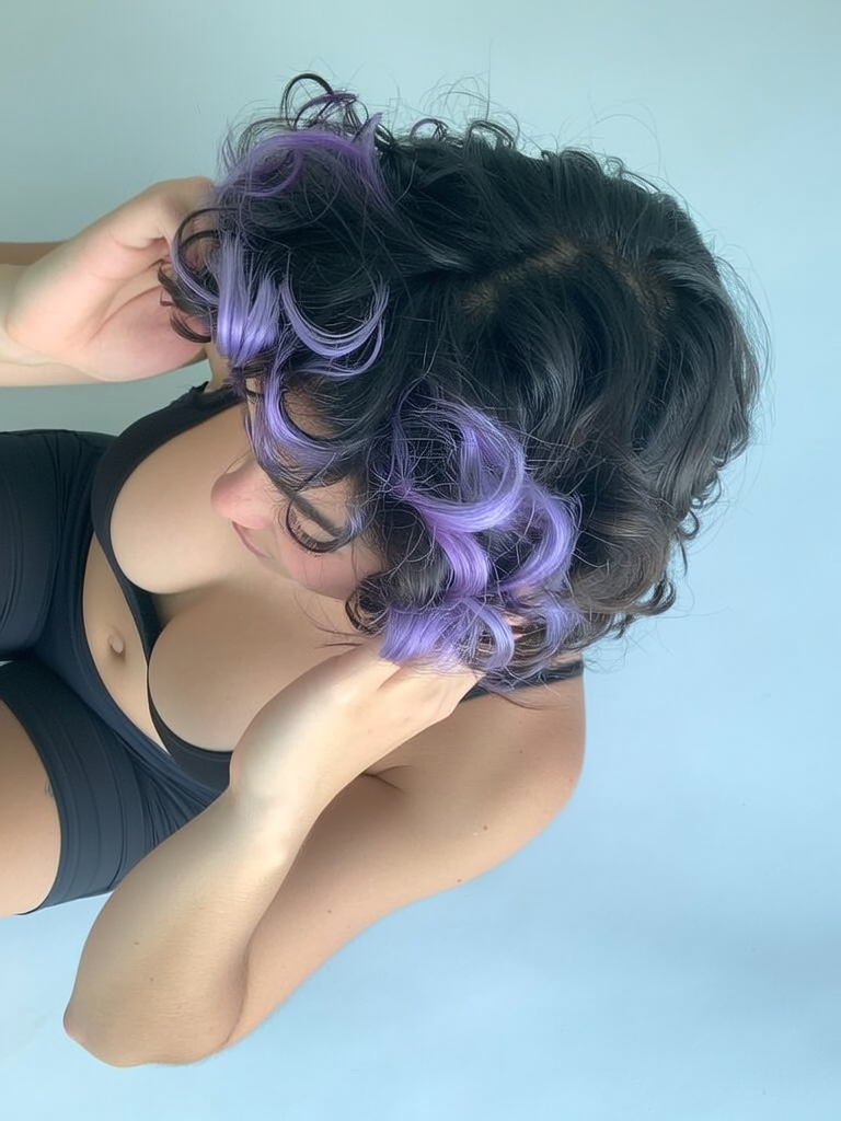 Lavender/Lilac Streaks