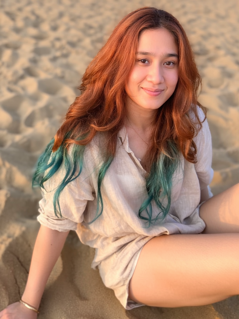Teal Blue Streaks