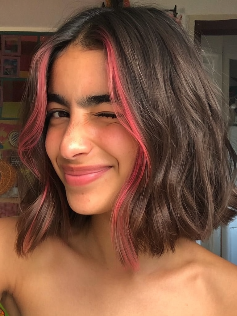 Hot Pink Streaks