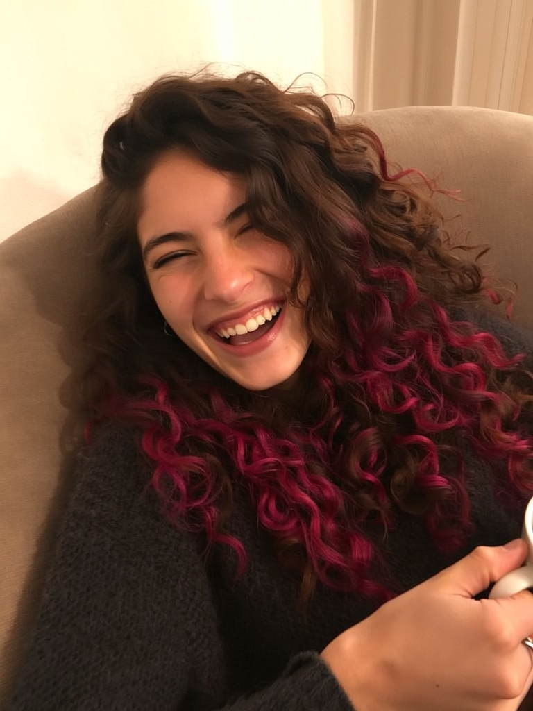 Deep Burgundy / Wine Streaks